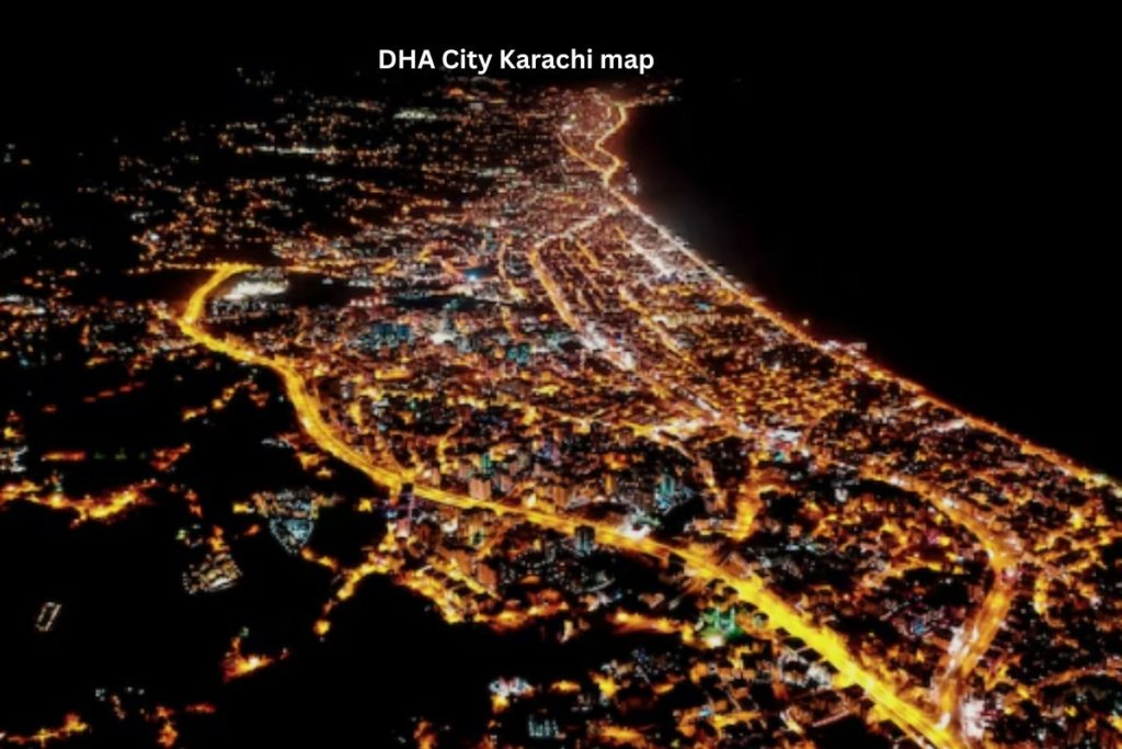 DHA City Karachi map